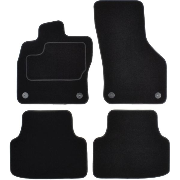 Set Covorase Auto Mocheta Fata + Spate Mammooth Skoda Octavia 3 2012→ Negru MMT A041 SKO80 PRM 01